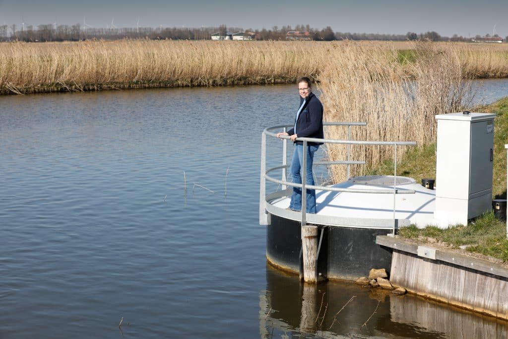 Marianne staat op de vislift