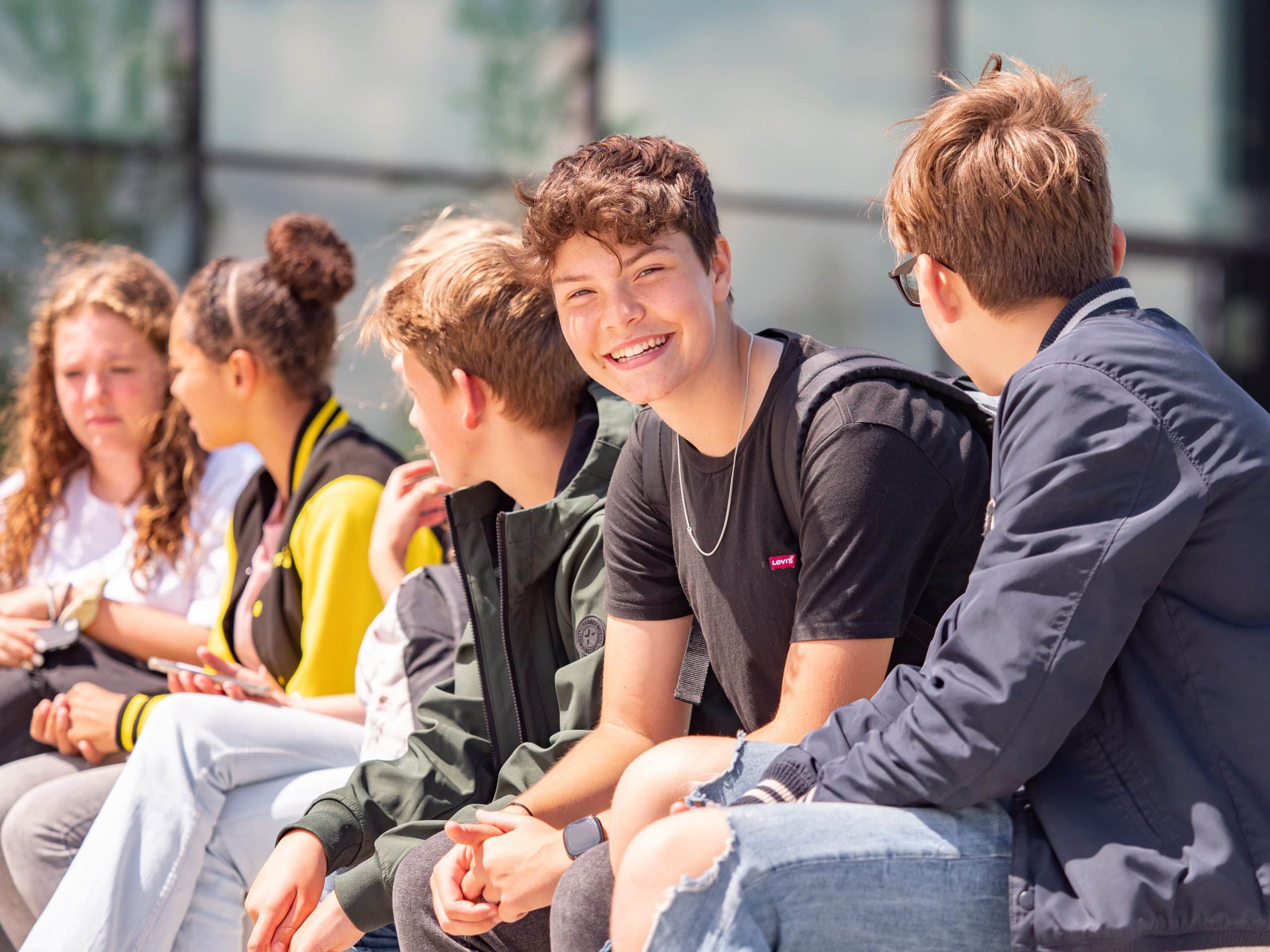 Student op school