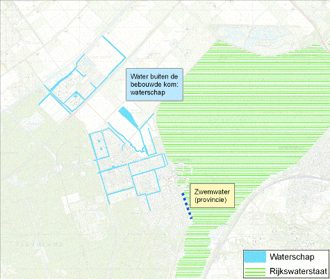 Overzichtskaart watersysteem rond Zeewolde